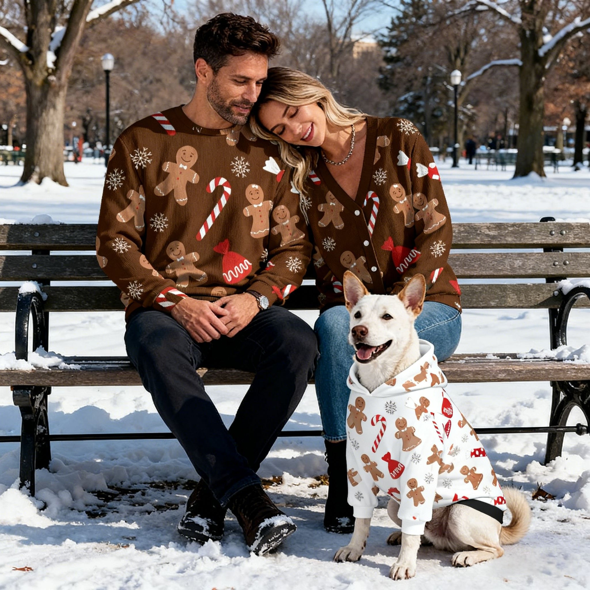 Holiday Gingerbread Candy Sweater