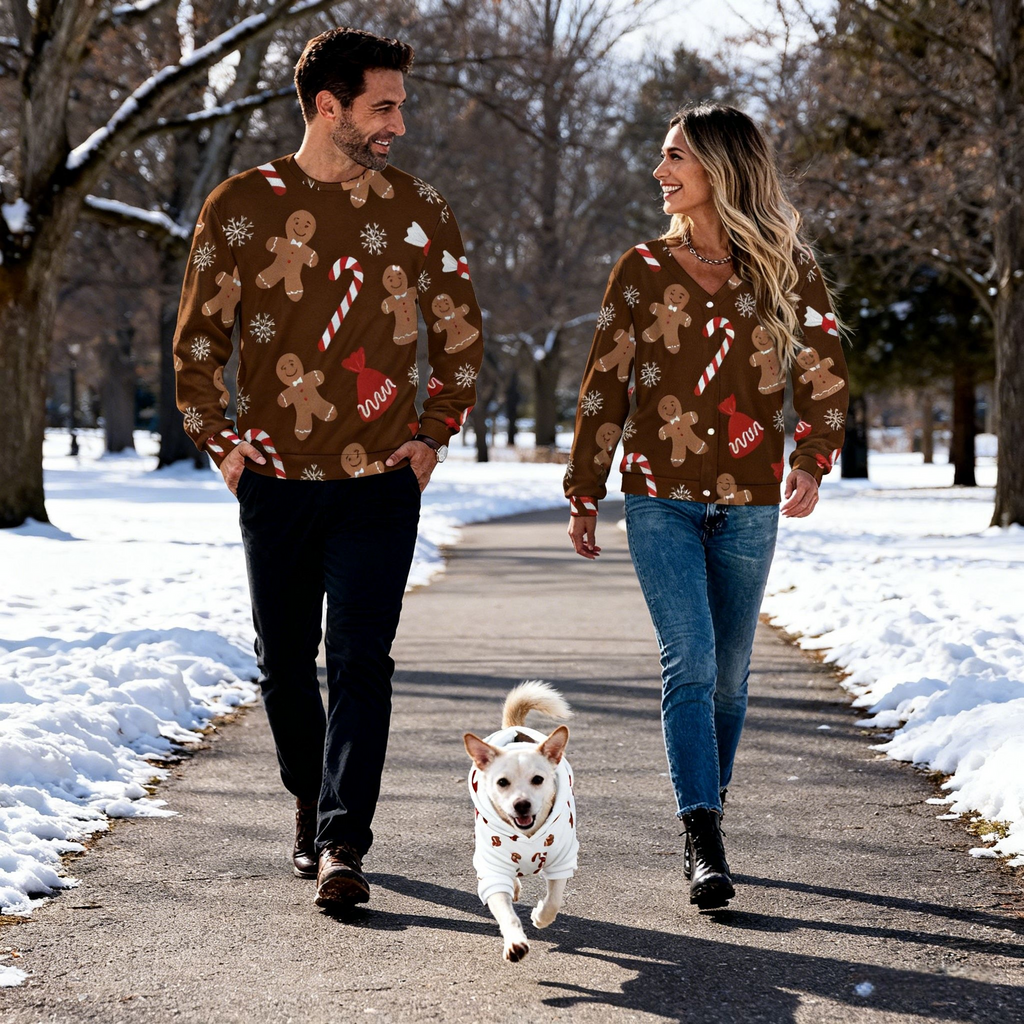 Holiday Gingerbread Candy Sweater