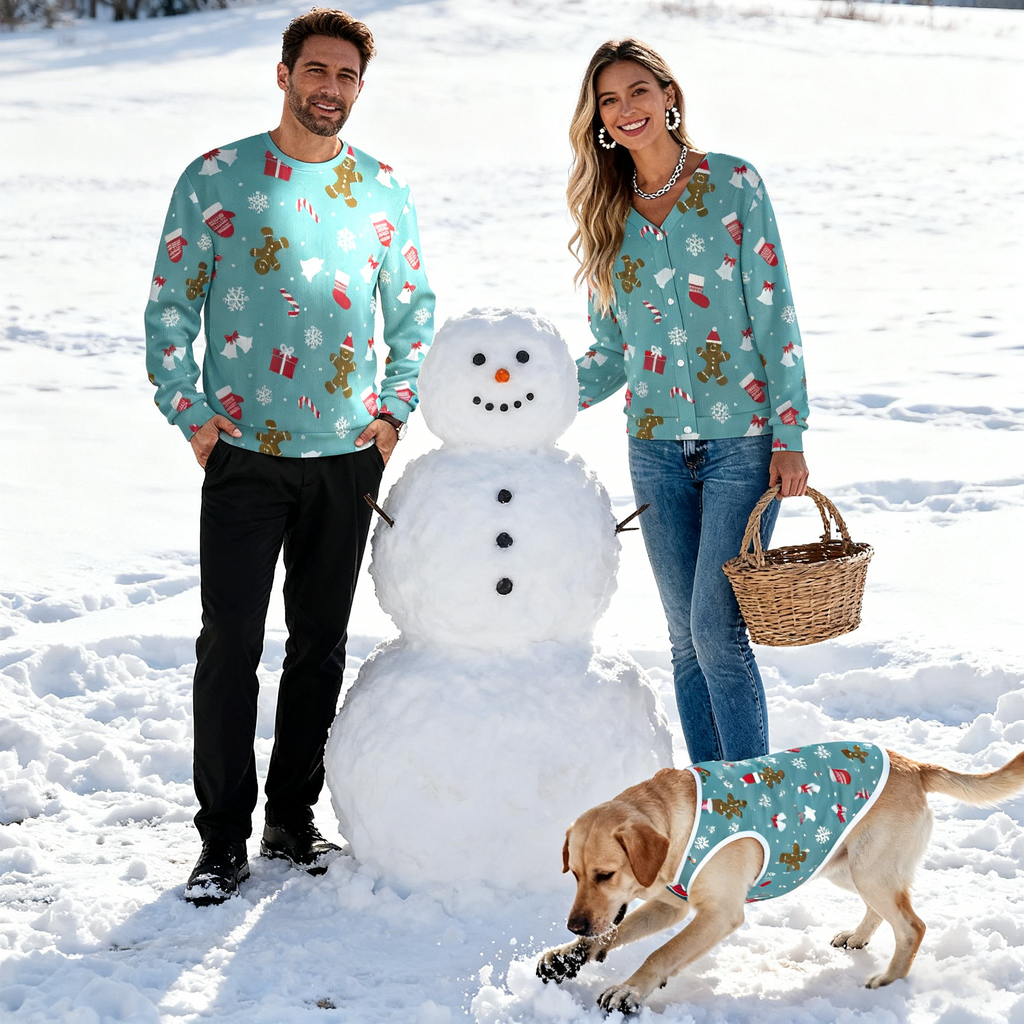 Holiday Gingerbread & Gifts Sweater