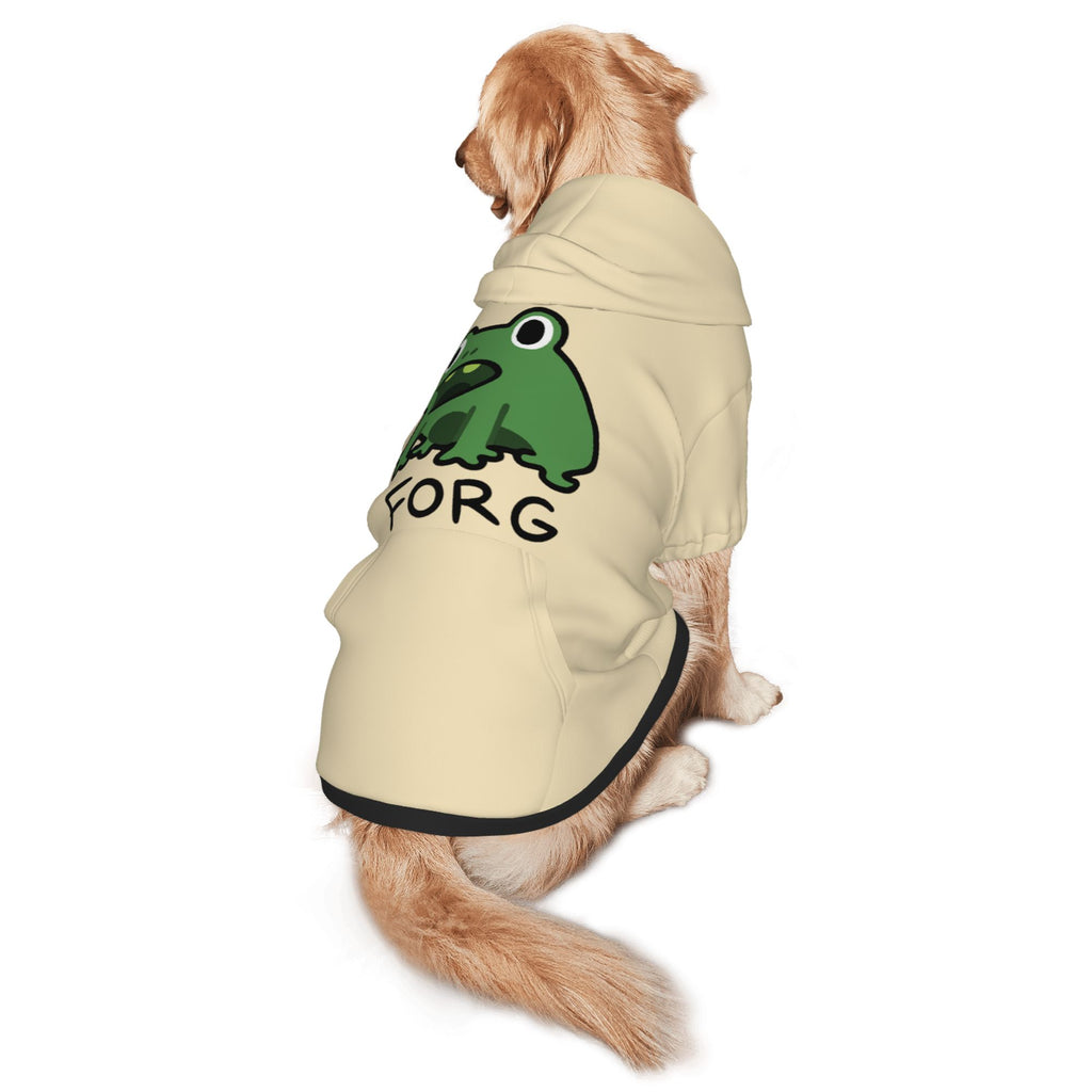 Cute Green Frog Dog Hoodie