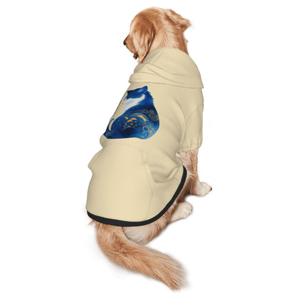 Blue Fox Dog Hoodie