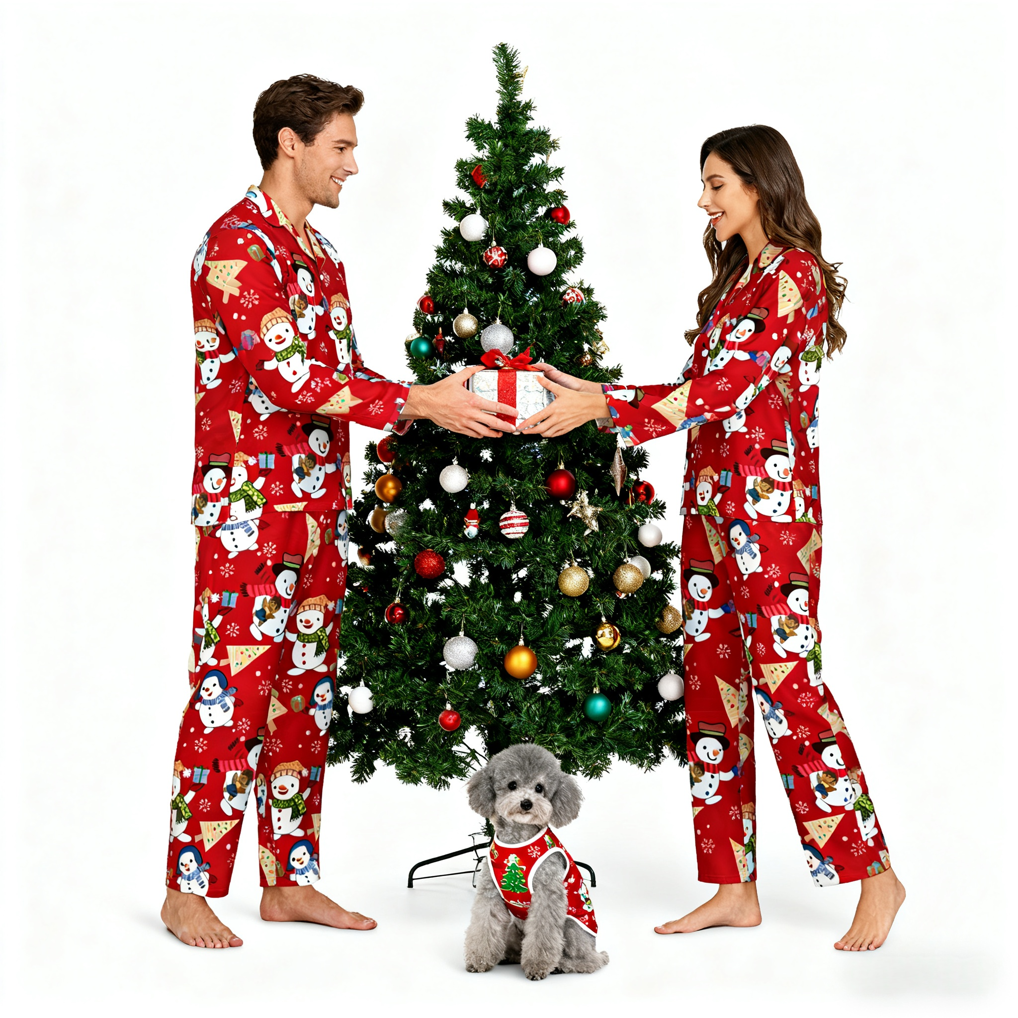 Holiday Snowman Matching Pajamas