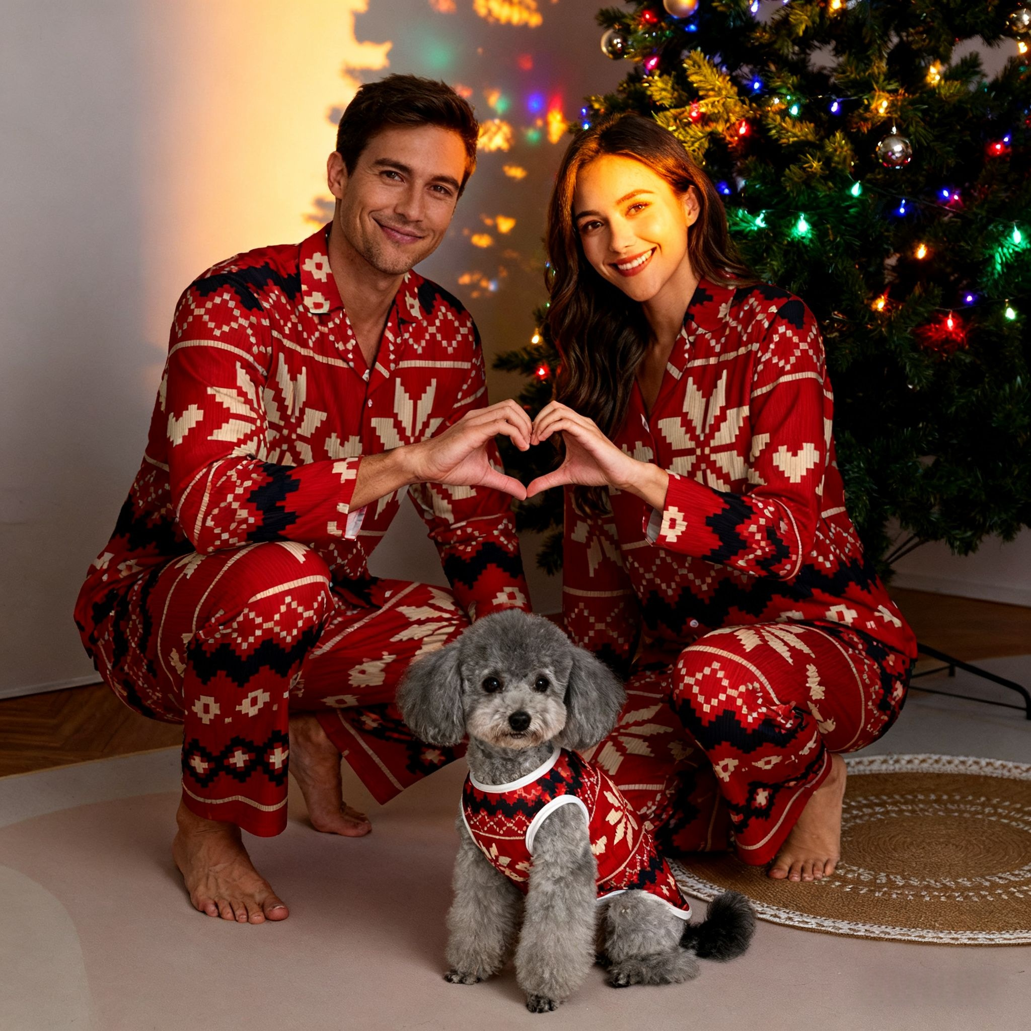 Holiday Nordic Snow Matching Pajamas