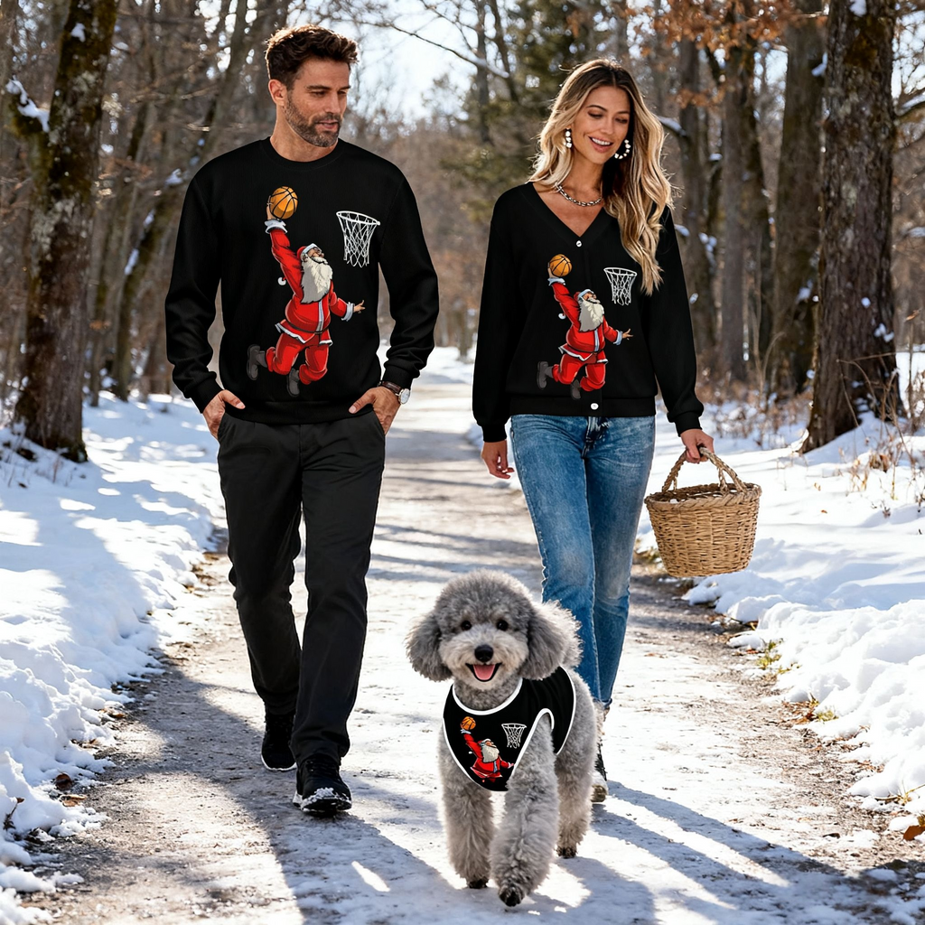 Basketball Santa Sweater