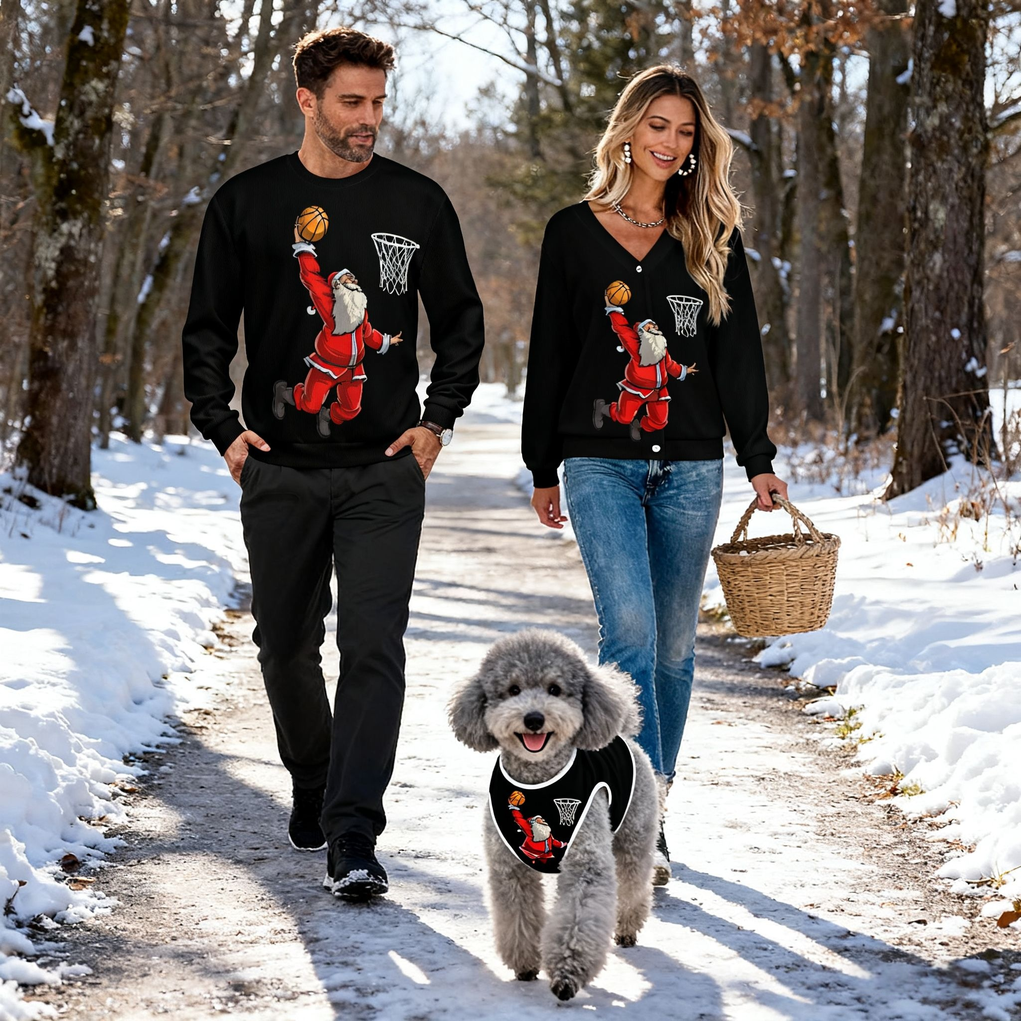 Basketball Santa Sweater