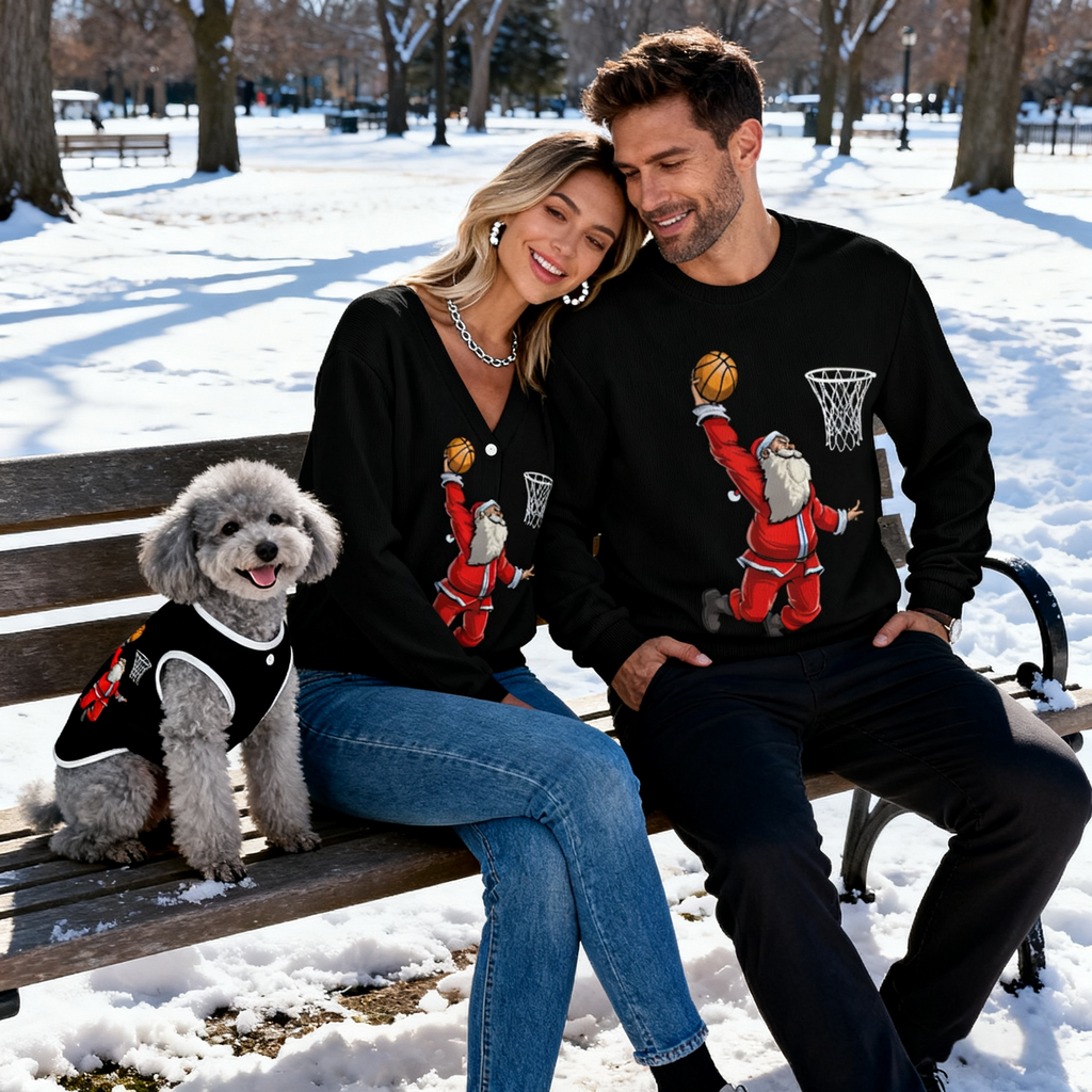 Basketball Santa Sweater