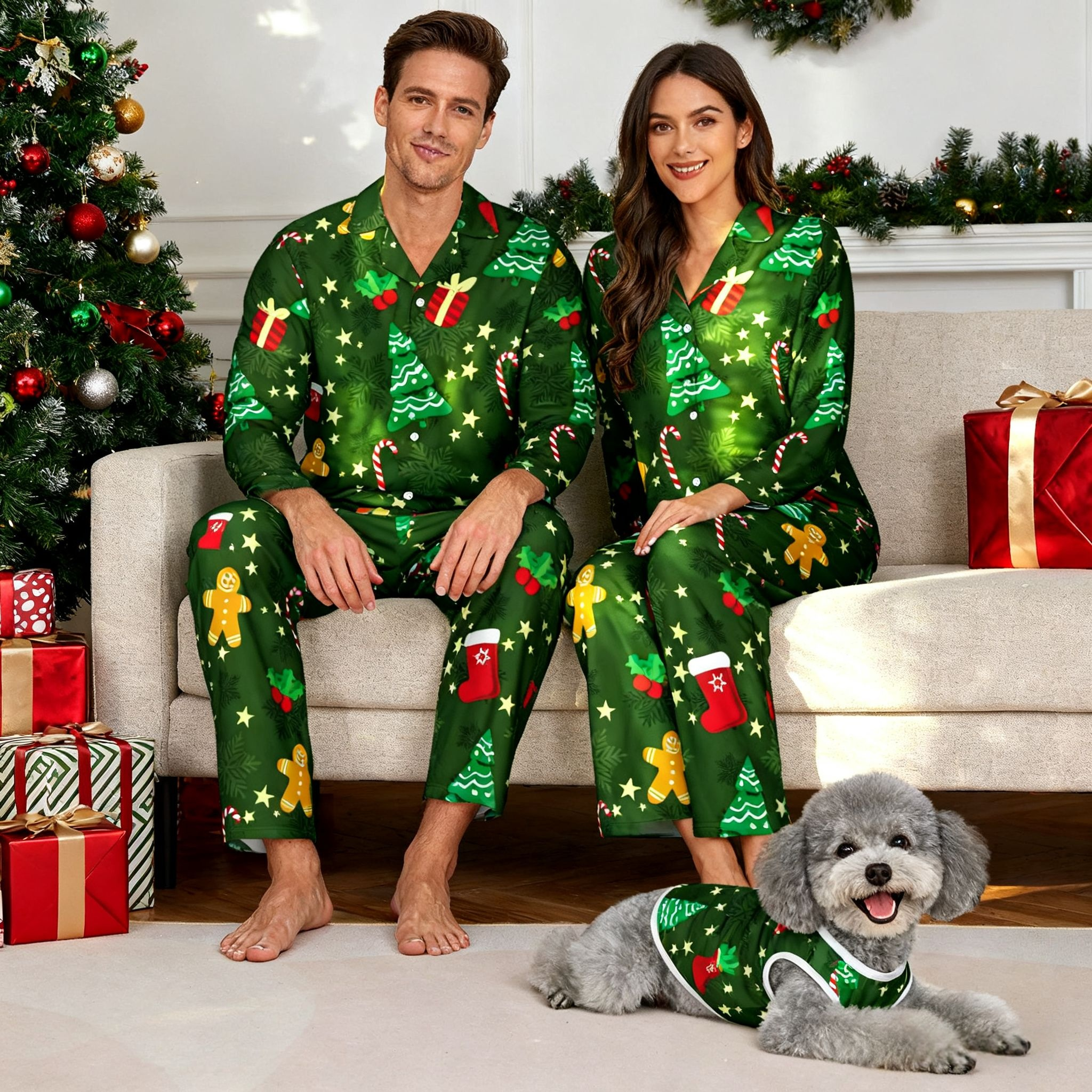 Holiday Festive Icons Christmas Pajamas