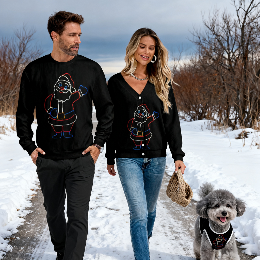 Neon Santa Sweater