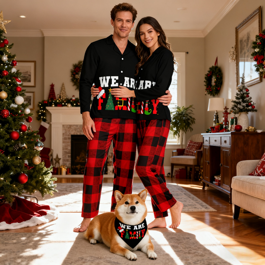Holiday We Are Family Matching Pajamas