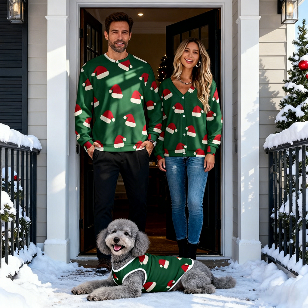 Holiday Santa Hat Christmas Sweater