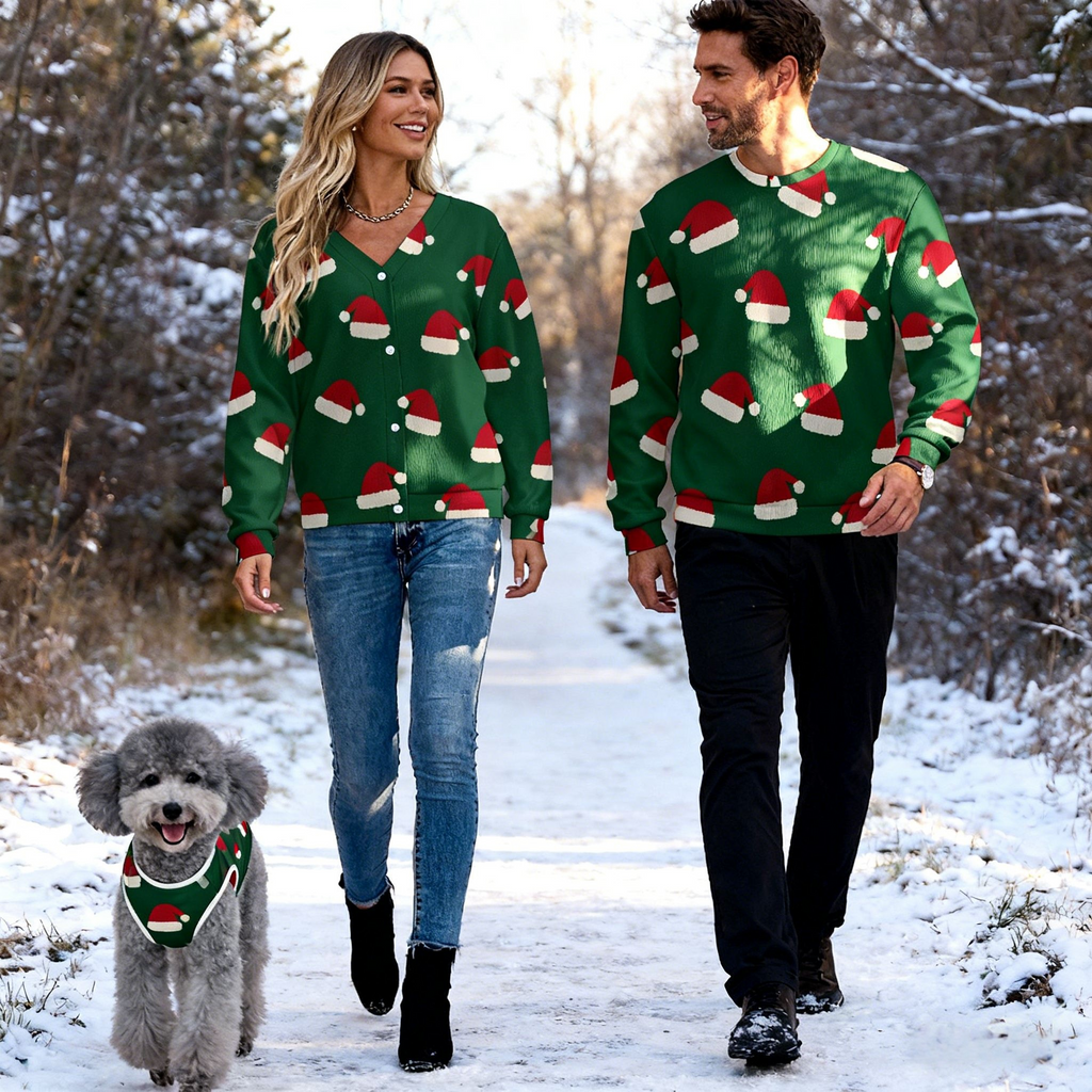 Holiday Santa Hat Christmas Sweater