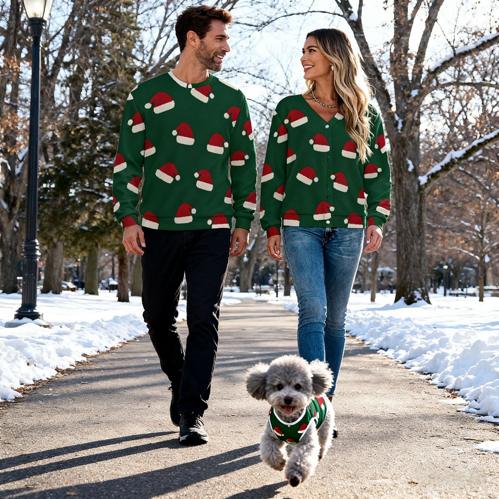Holiday Santa Hat Christmas Sweater