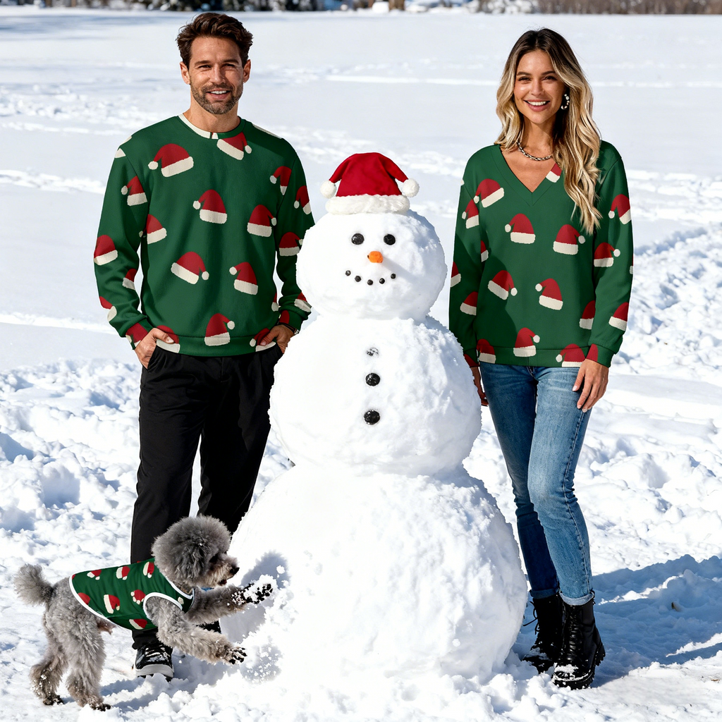 Holiday Santa Hat Christmas Sweater