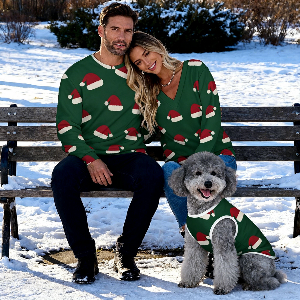 Holiday Santa Hat Christmas Sweater