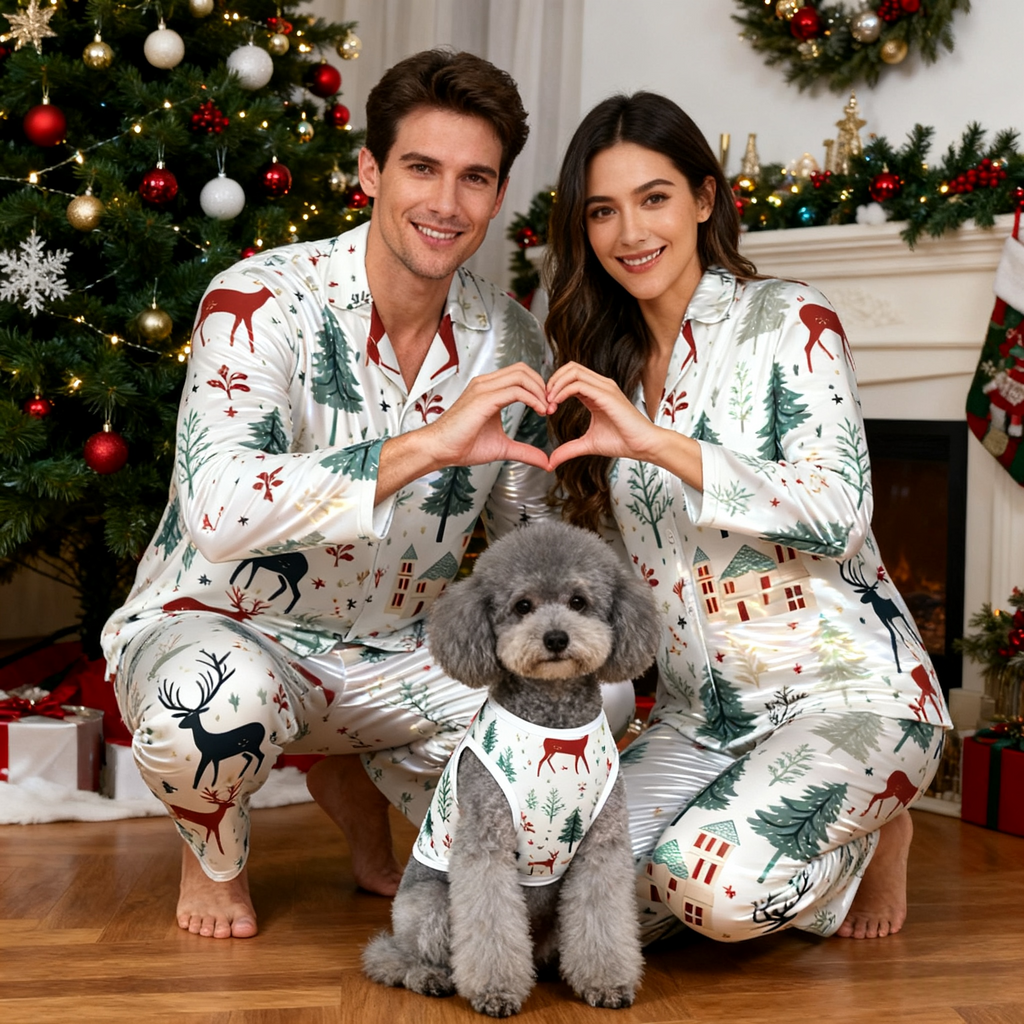 Holiday Reindeer Village Matching Pajamas