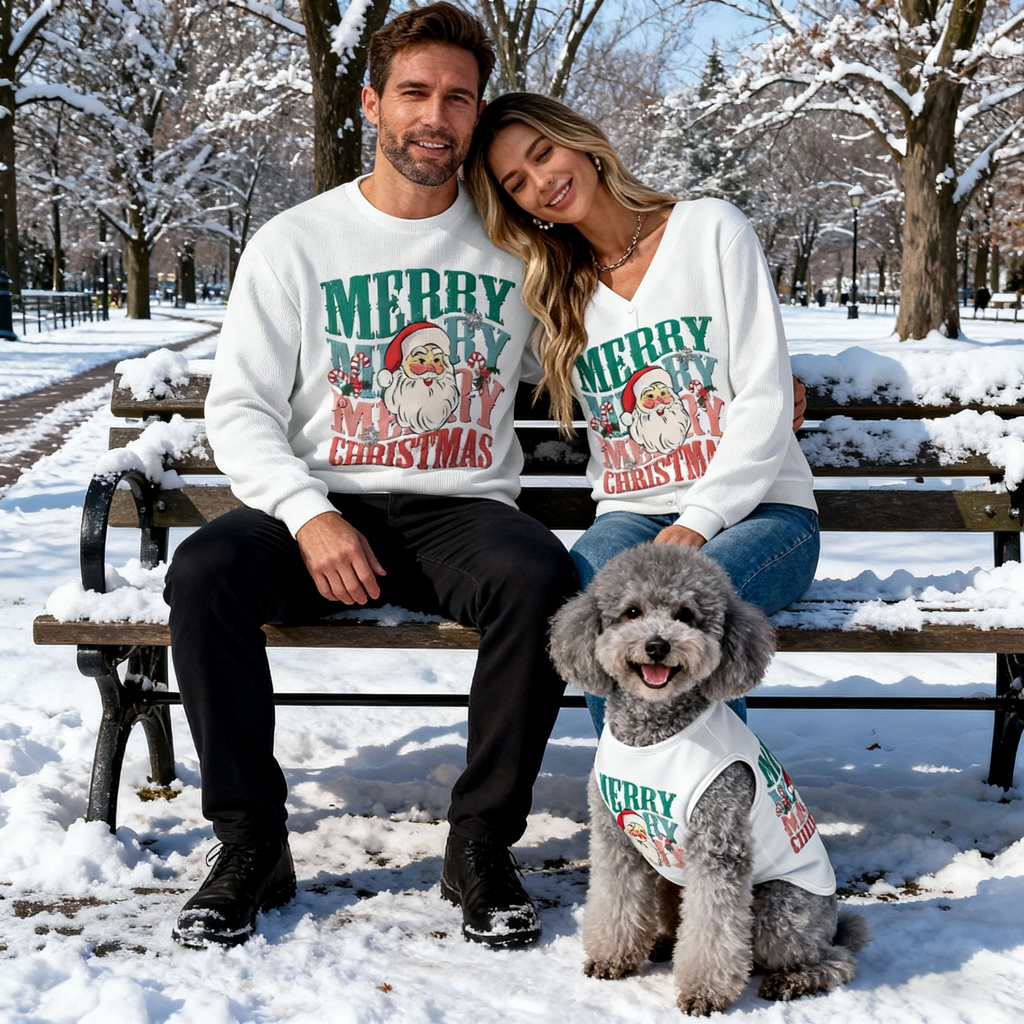 Retro Santa Merry Christmas Sweater