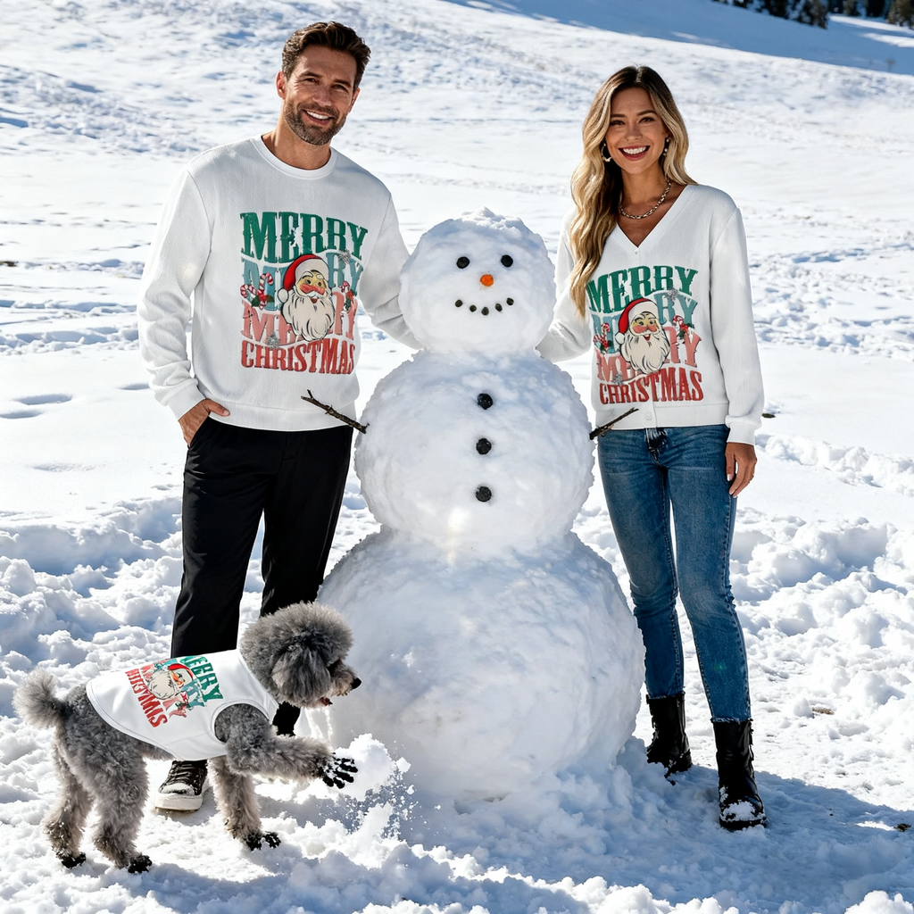 Retro Santa Merry Christmas Sweater