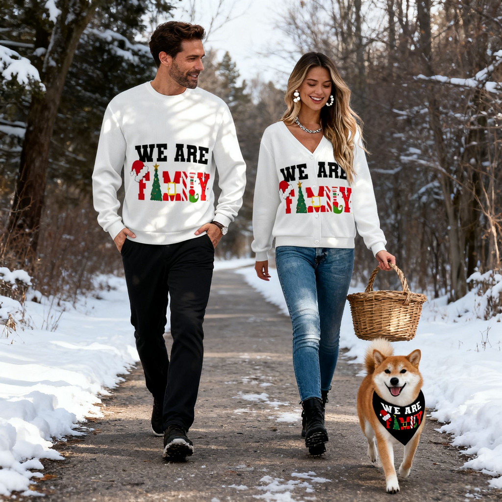 Holiday We Are Family Christmas Sweaters