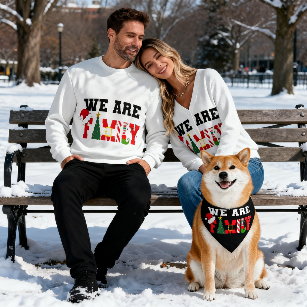 Holiday We Are Family Christmas Sweaters