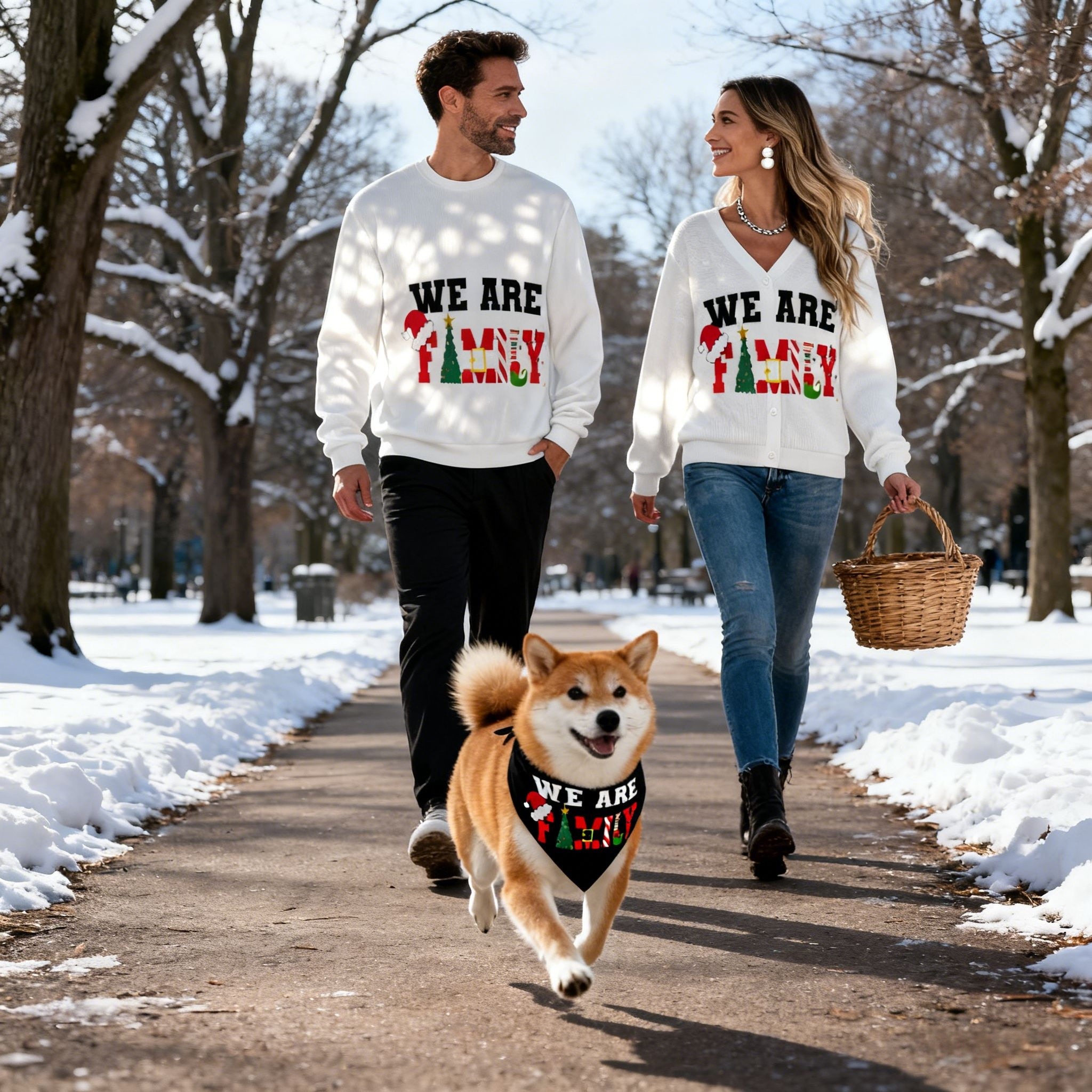 Holiday We Are Family Christmas Sweaters