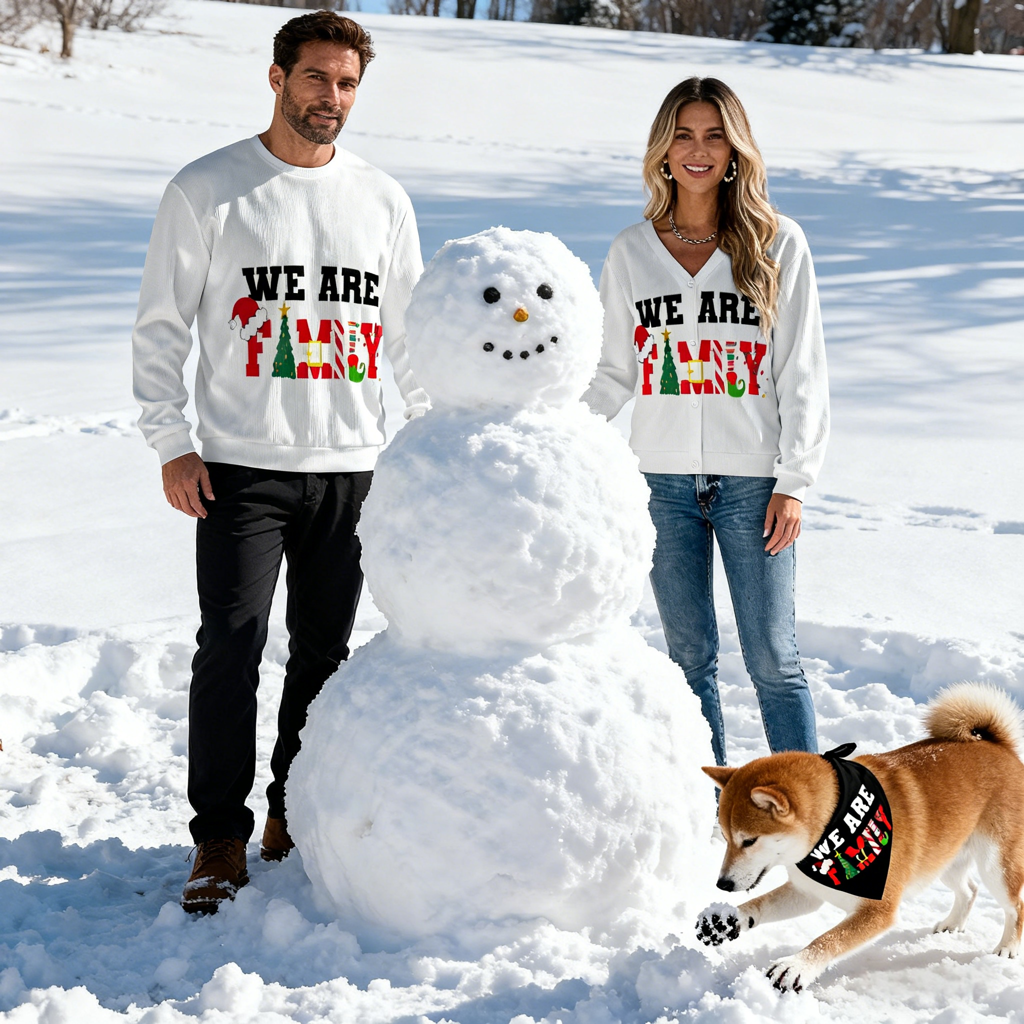 Holiday We Are Family Christmas Sweaters