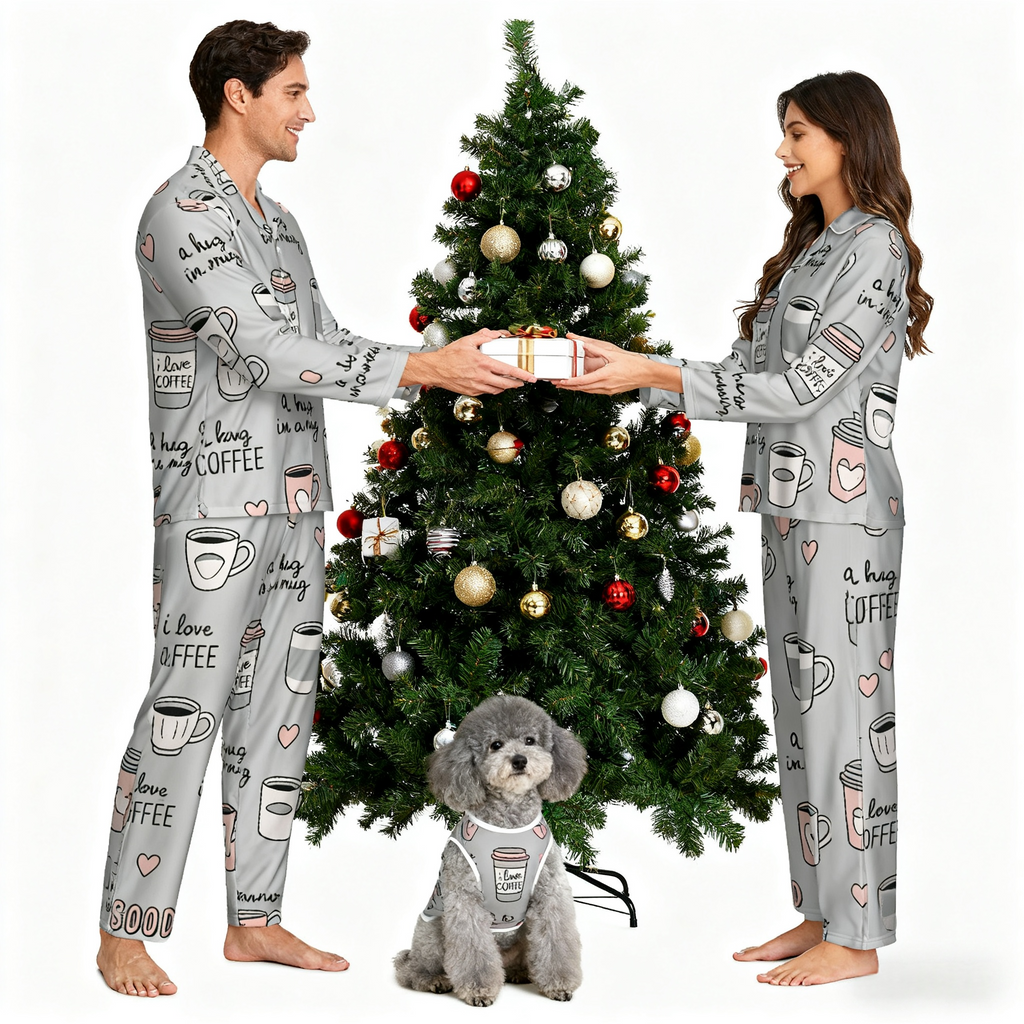 Holiday Coffee Lovers Christmas Pajamas