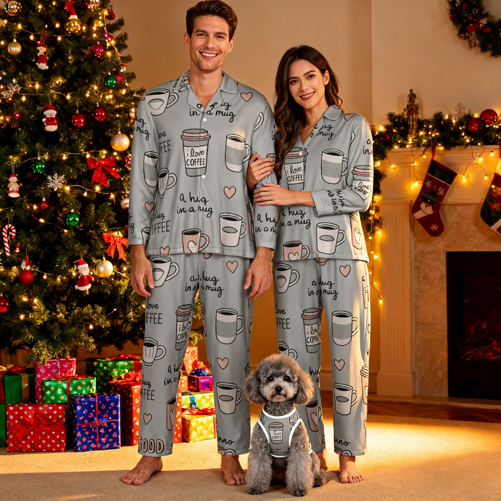 Holiday Coffee Lovers Christmas Pajamas