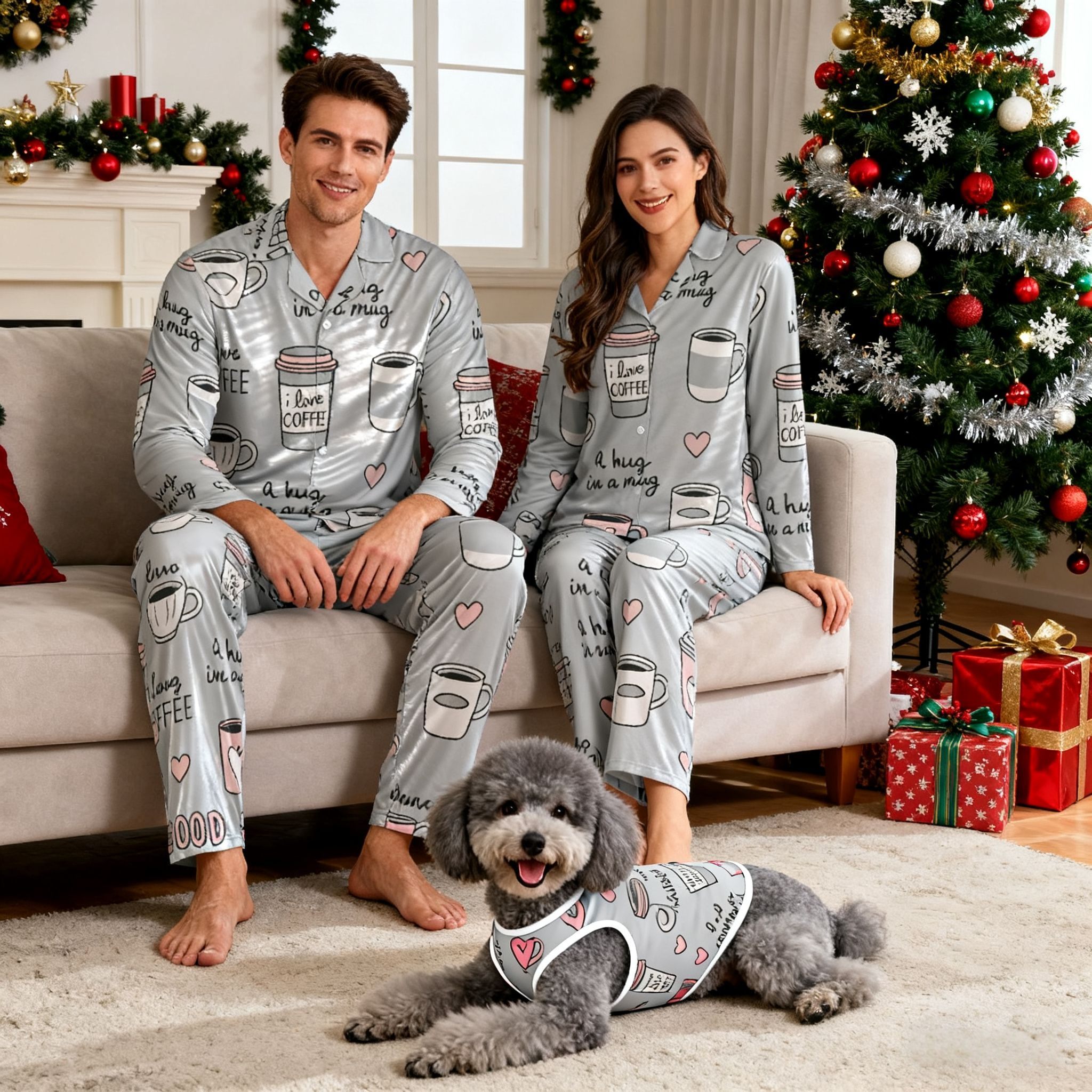 Holiday Coffee Lovers Christmas Pajamas