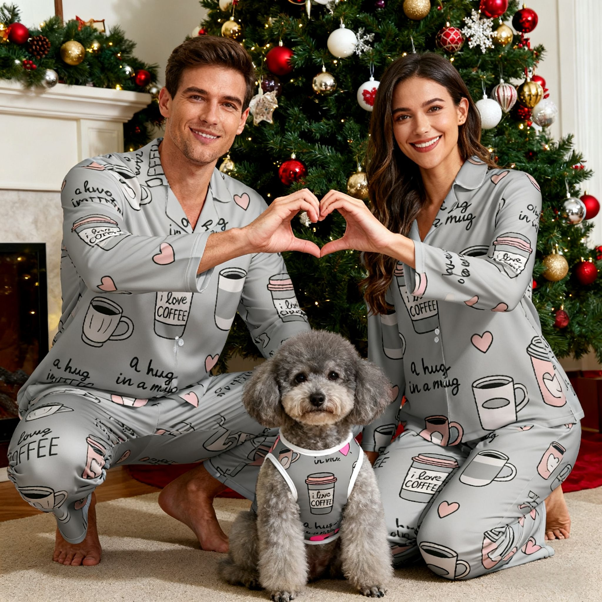 Holiday Coffee Lovers Christmas Pajamas