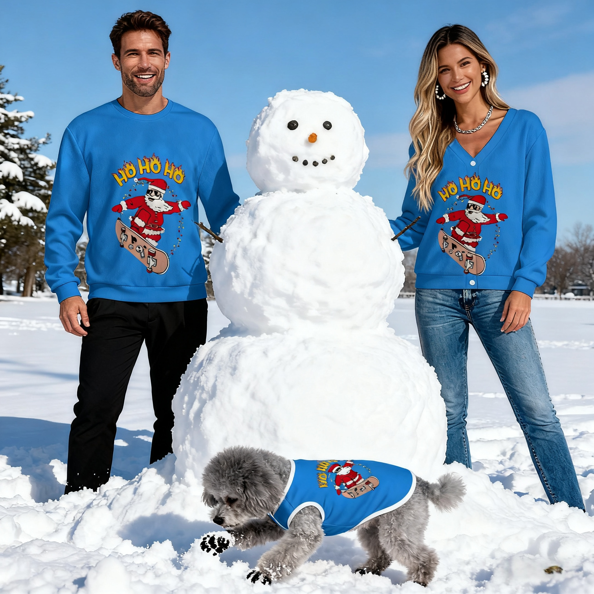 Skater Santa Sweater