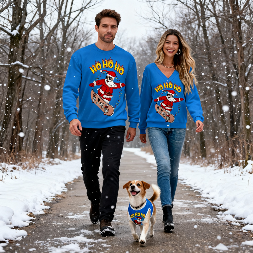 Skater Santa Sweater