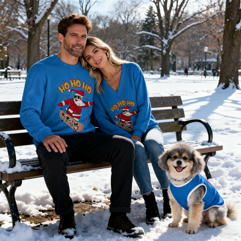 Skater Santa Sweater