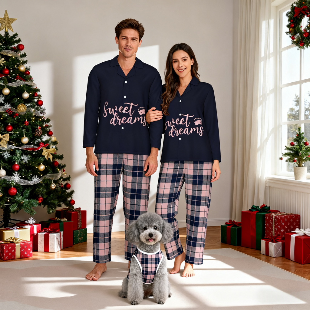 Holiday Sweet Dreams Plaid Matching Pajamas