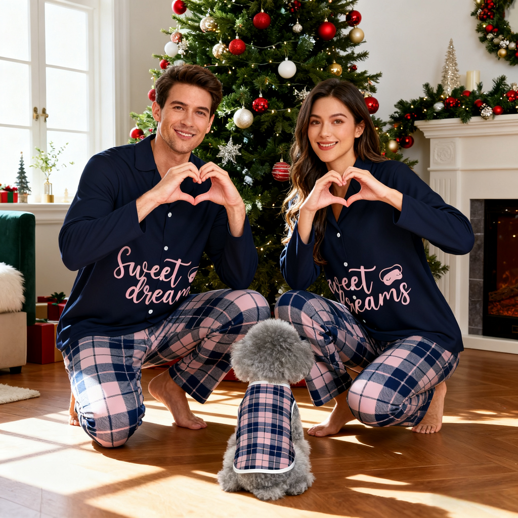 Holiday Sweet Dreams Plaid Matching Pajamas