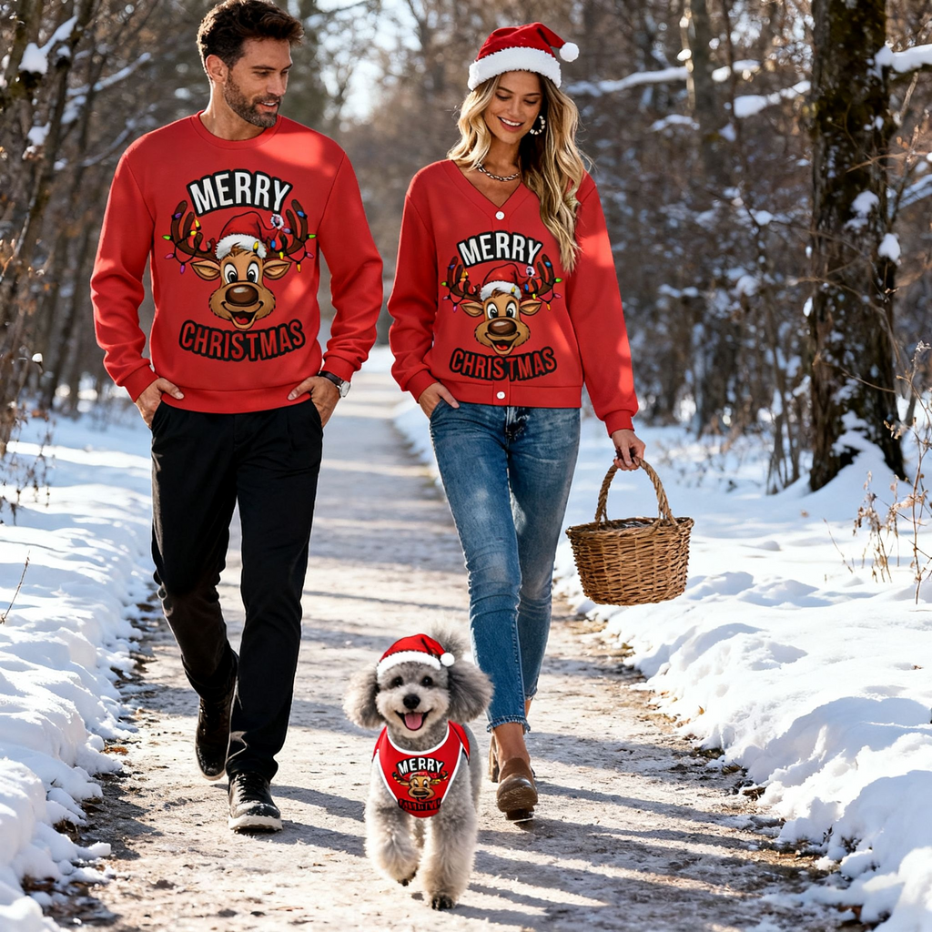 Merry Christmas Reindeer Sweater