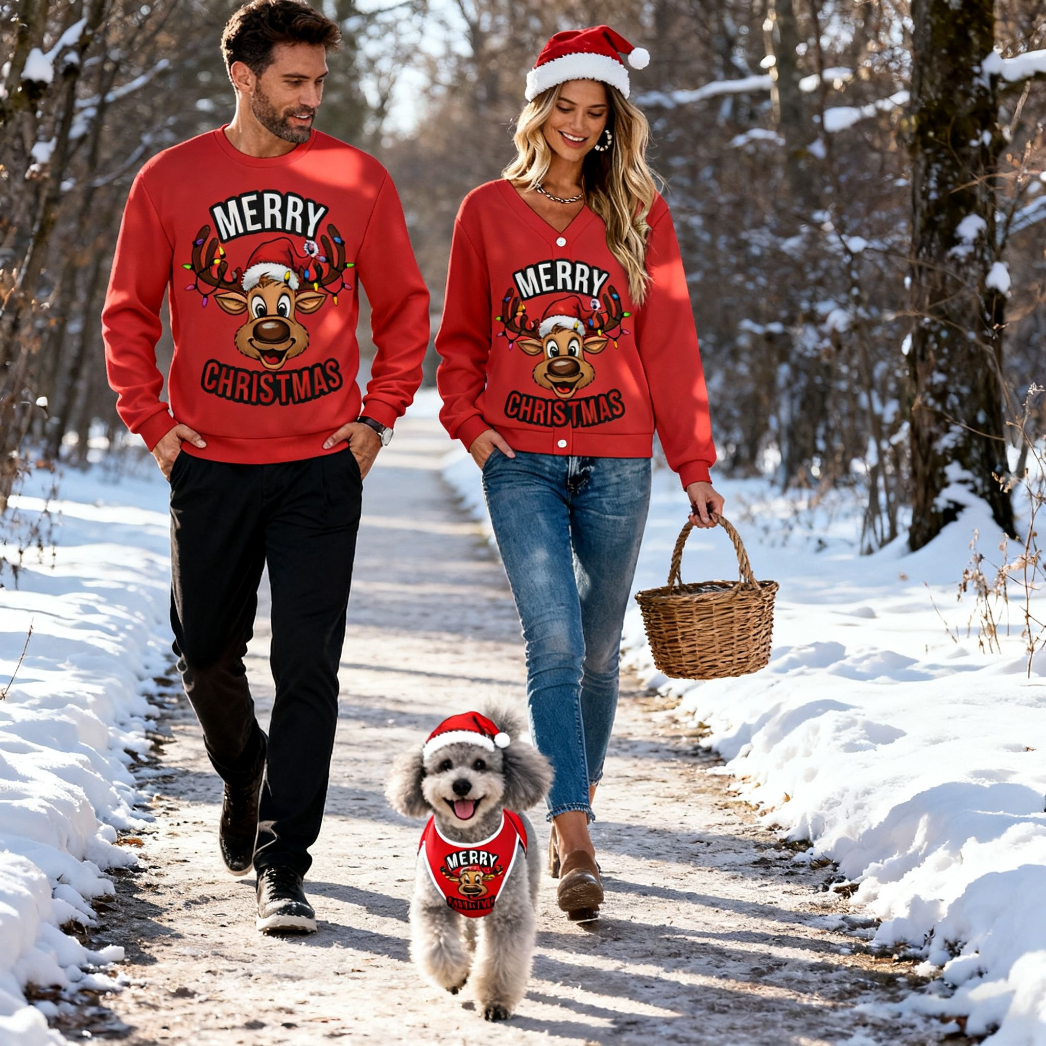 Merry Christmas Reindeer Sweater