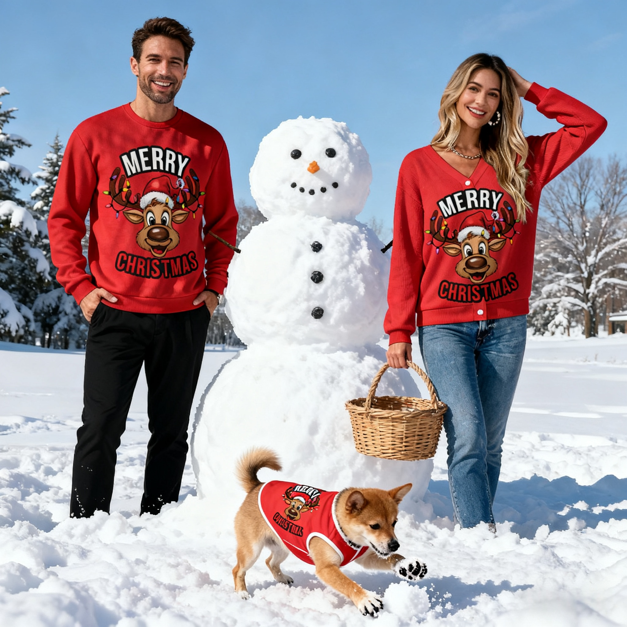 Merry Christmas Reindeer Sweater