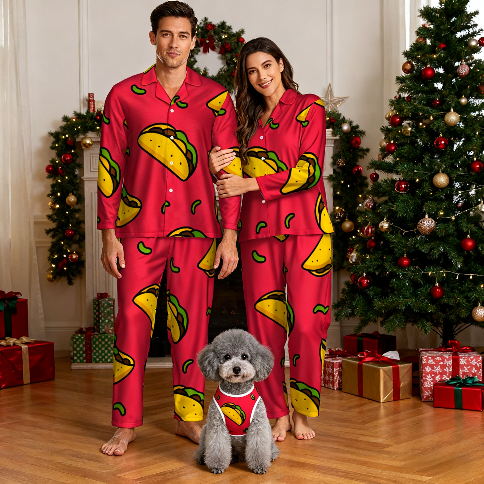 Holiday Taco Treat Christmas Pajamas