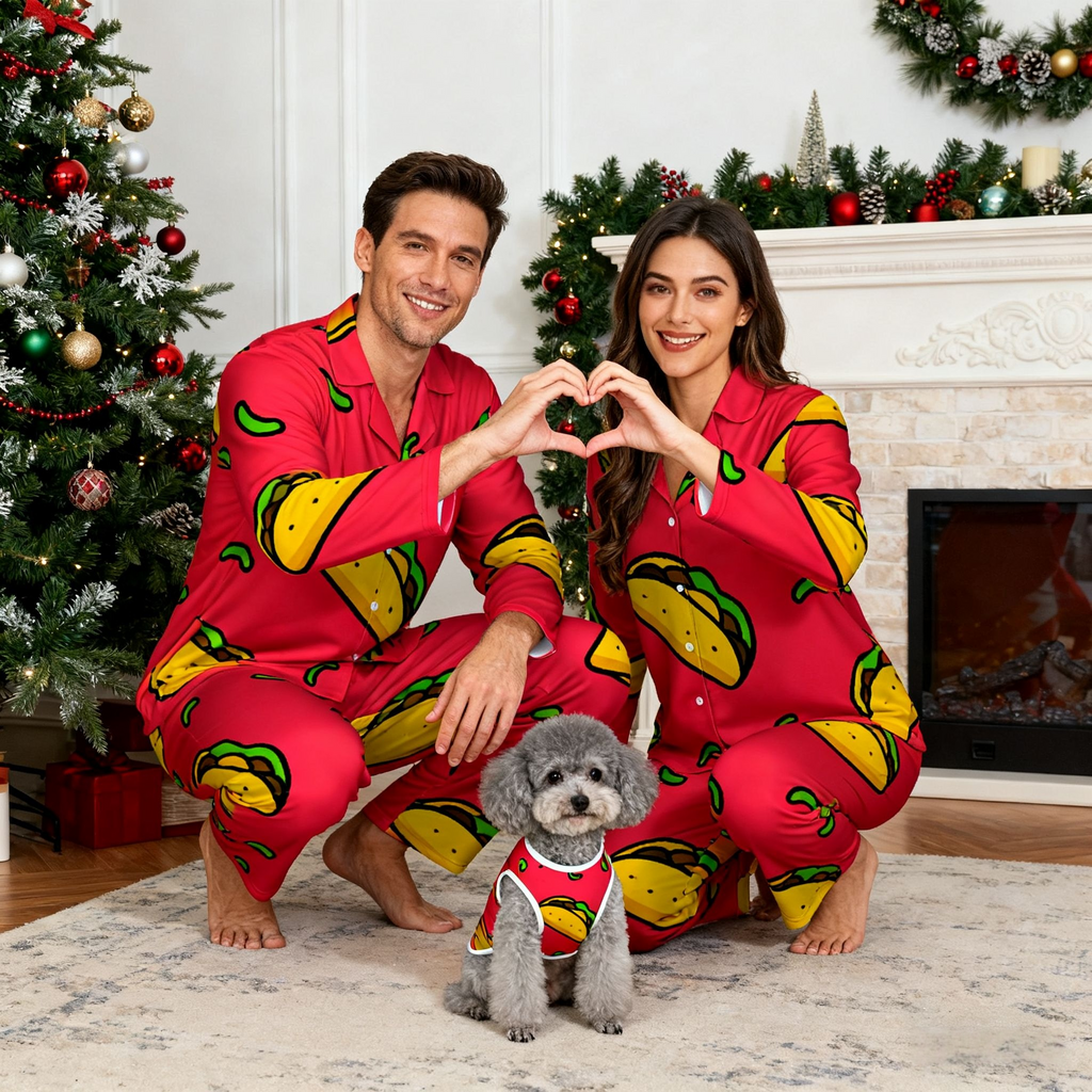 Holiday Taco Treat Christmas Pajamas