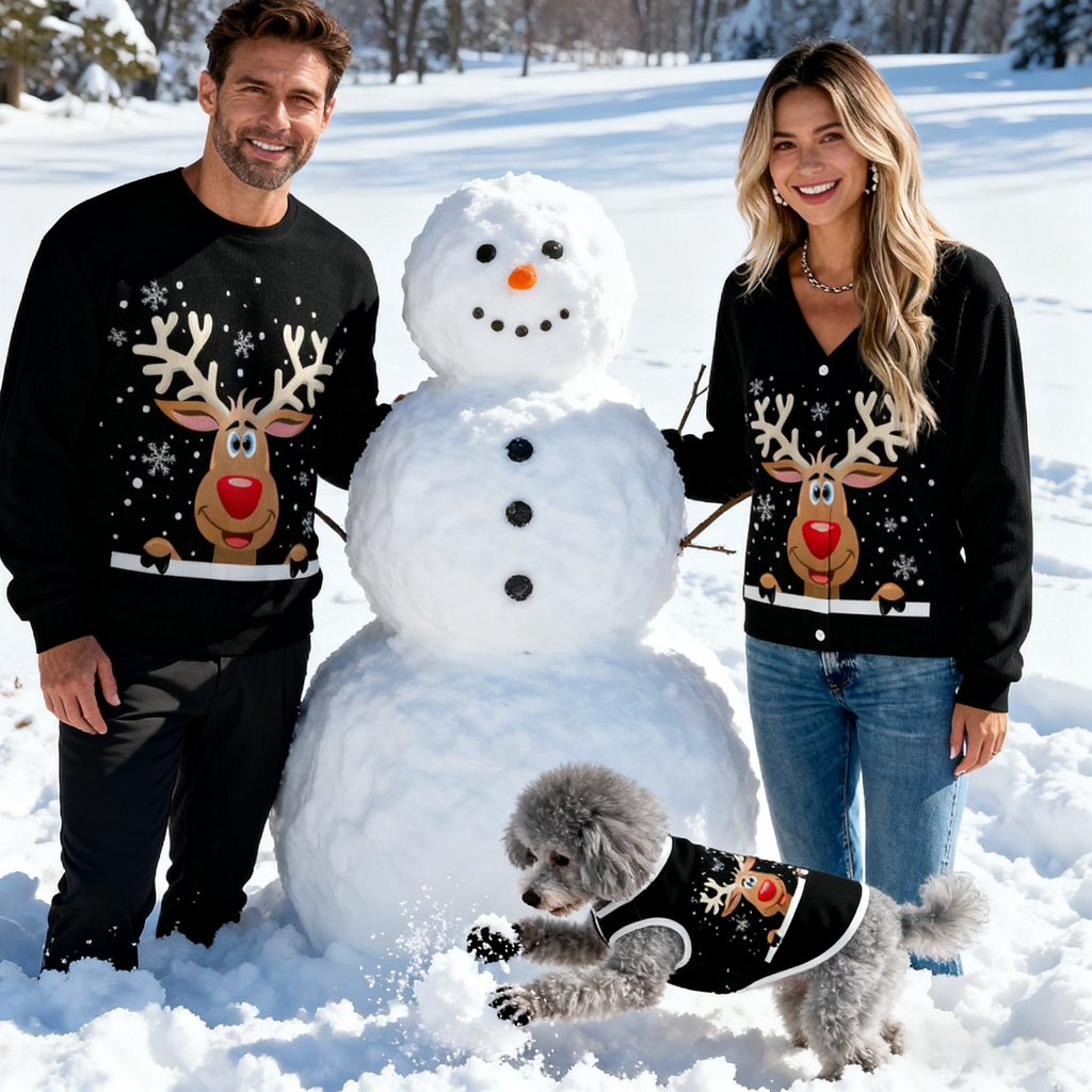 Cute Reindeer Peekaboo Sweater