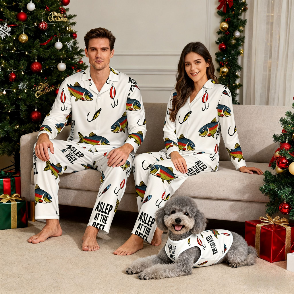 Holiday Fishing Catch Christmas Pajamas