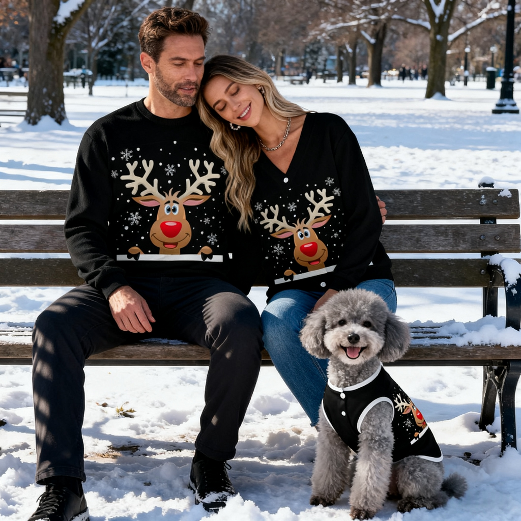 Cute Reindeer Peekaboo Sweater