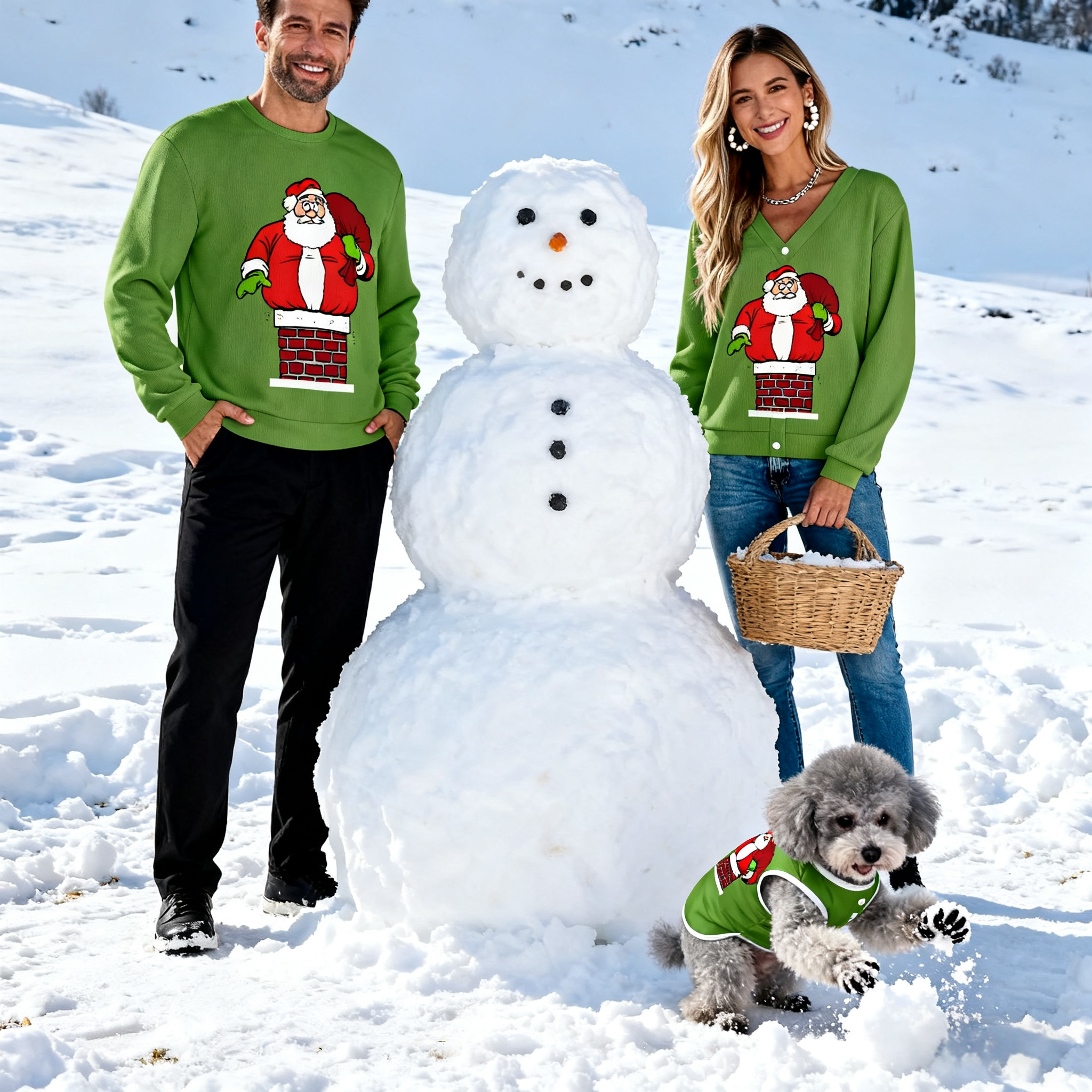 Santa Down the Chimney Sweater