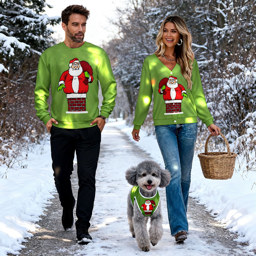 Santa Down the Chimney Sweater