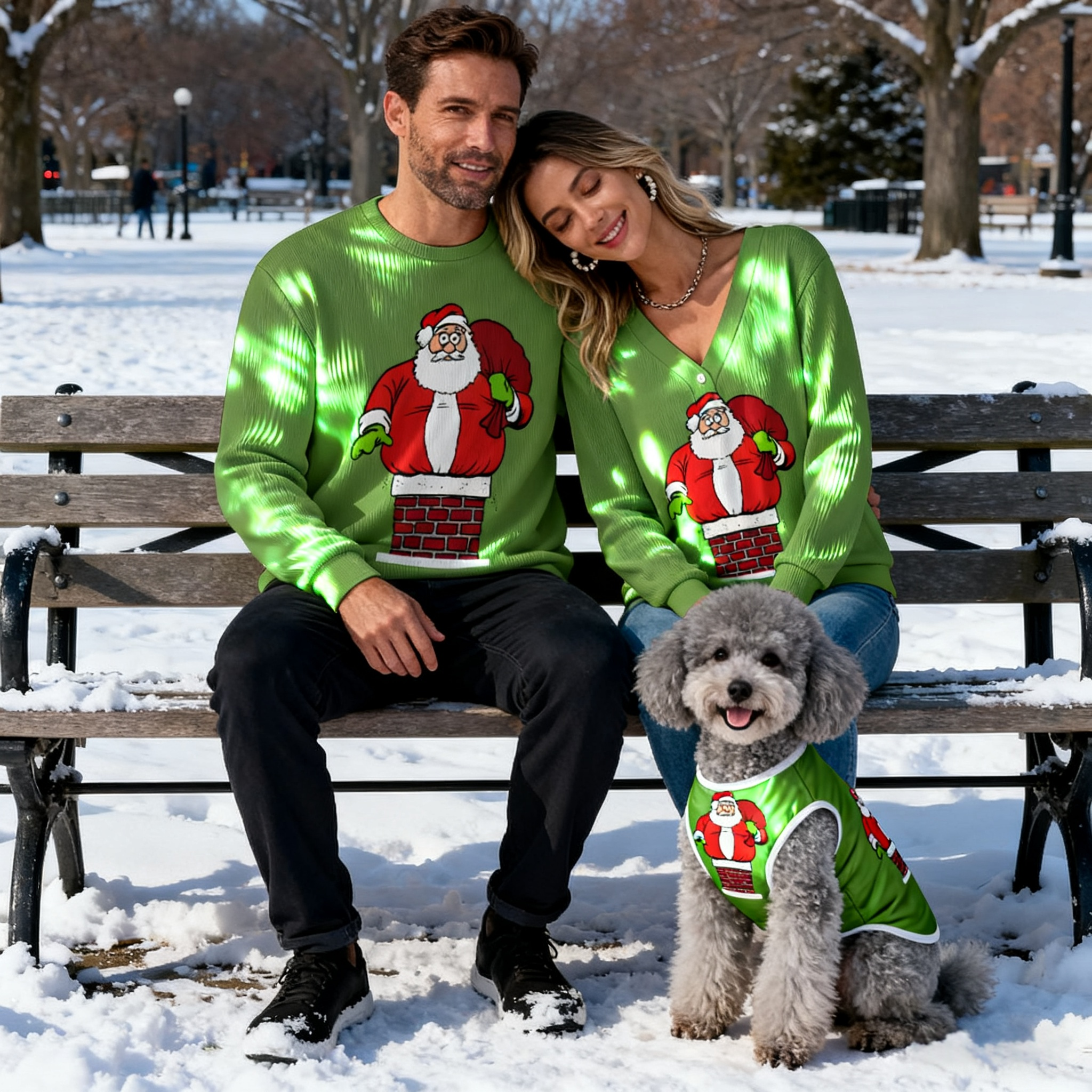 Santa Down the Chimney Sweater