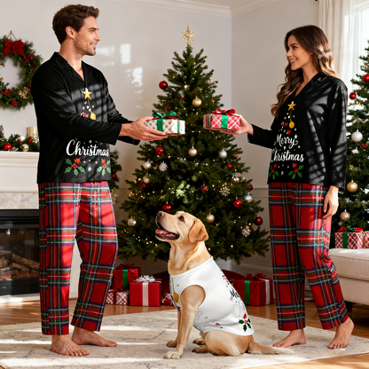 Holiday Merry Christmas Tree Matching Pajamas