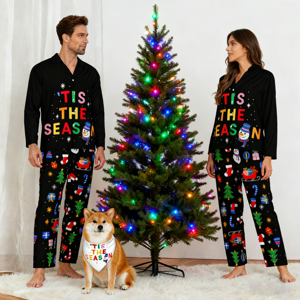 Holiday Tis The Season Matching Pajamas