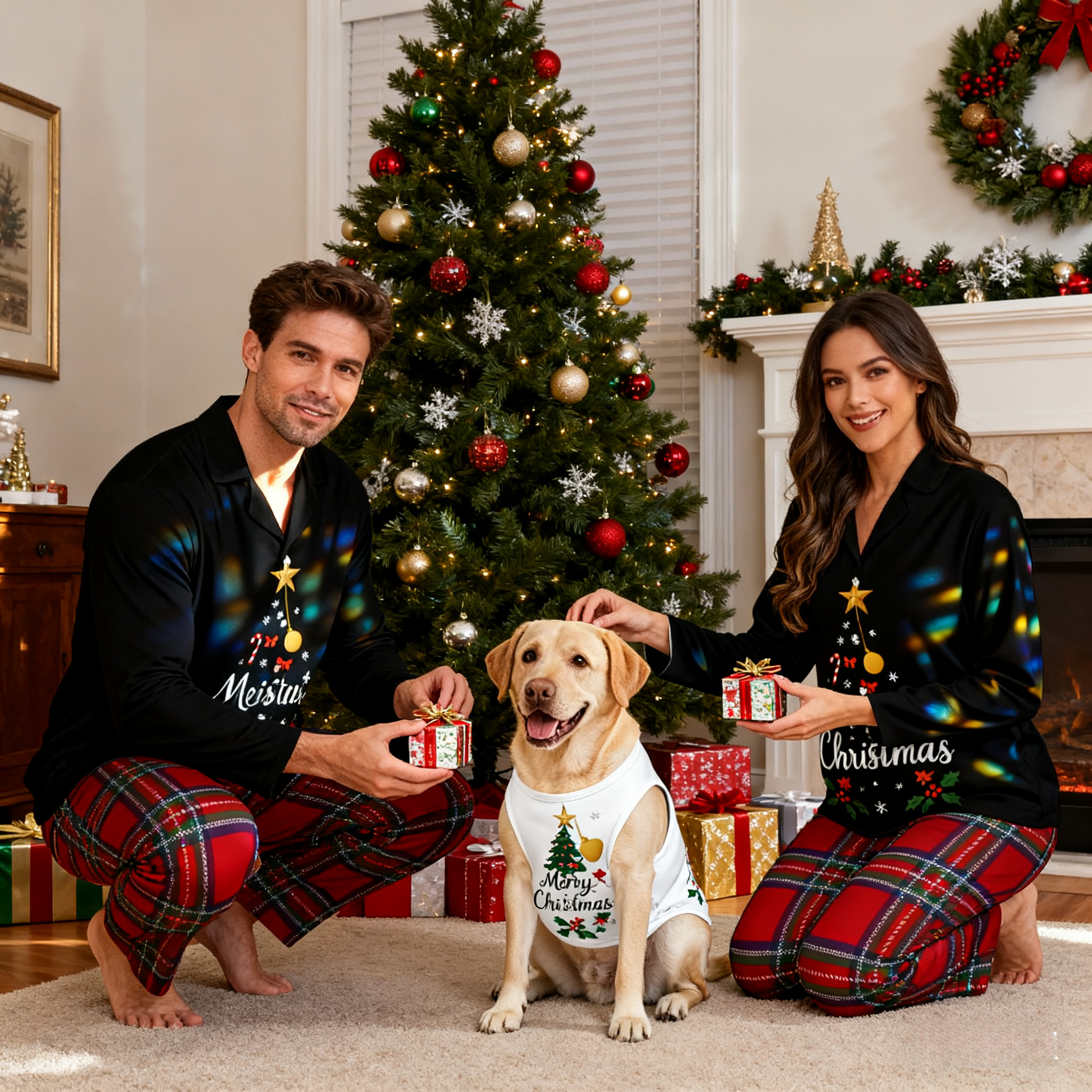 Holiday Merry Christmas Tree Matching Pajamas