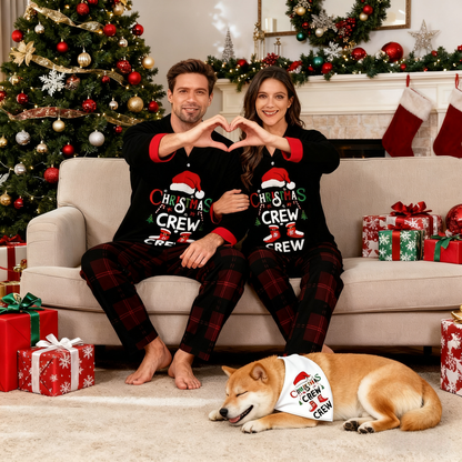 Holiday Christmas Crew Matching Pajamas
